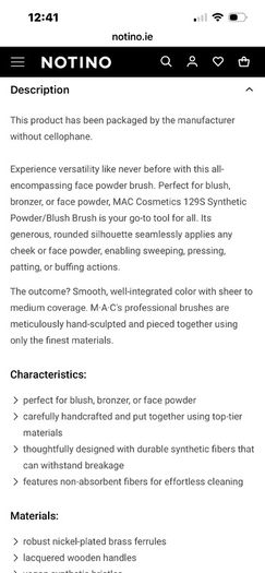 Mac brush 129s