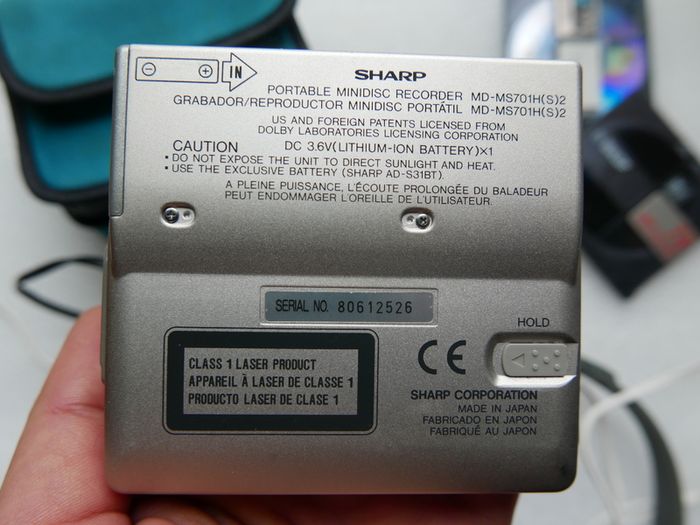 Sharp Minidisc Recorder Player Md Ms701h  Works Well.