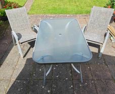 garden table plus 6 chairs