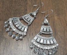 Quality Diamonte Tiered Earrings