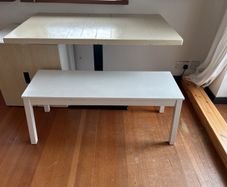 Ikea white bench