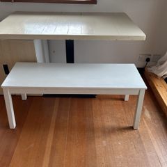 Ikea white bench