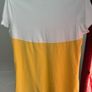 Nike ladies yellow white logo top size L UK16 EU44 Perfect condition Postage included Image 4