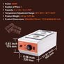 Chocolate Tempering Machine Chocolate Melting Pot 4.1 kg 2 Tanks Image 3