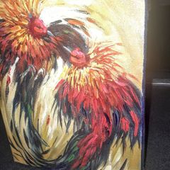 Small abstract oil on canvas