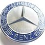Mercedes - Benz 57mm BLUE side Flat Bonnet Badge Emblem A2048170616 Image 2