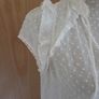 Zara cream dobby top uk10 Image 2