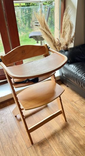Kinderkraft ENOCK 3-in-1 Wooden Highchair Natural