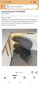 Kitchen under sink pull out storage
