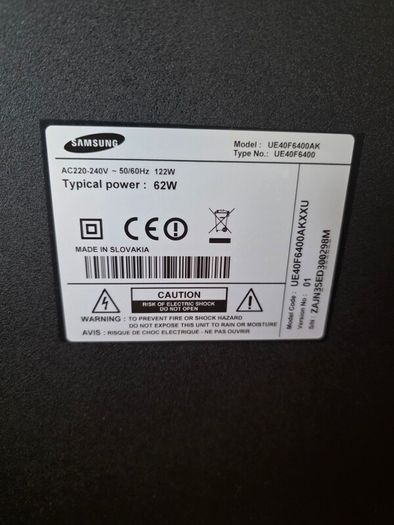 Samsung 40" smart tv