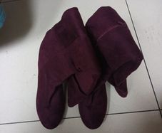 Primark  Long Faux Suede Plum Boots.   S. 7.  New.