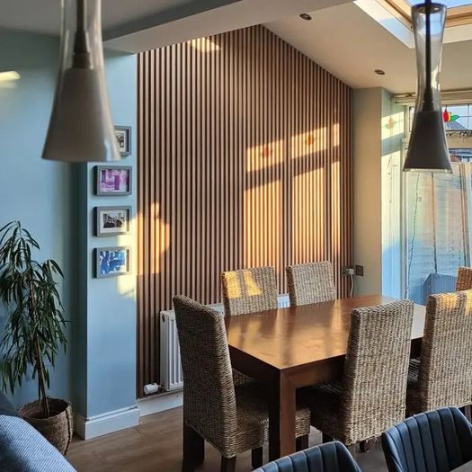 Wall Panelling - Slat Wall Panel Walnut 290x16.8cm