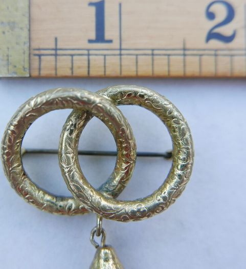 Vintage Gold Tone Brosche