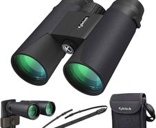 High Power Binoculars, Kylietech 12x42 Binocular for Adults with BAK4 Prism, FMC Lens, Fogproof & Waterproof Great for Bird Watching Travel Stargazing Hunting Concerts (Smartphone Adapter Included)