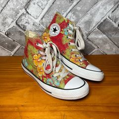 Converse All Star Chuck Taylor Hawaiian Print Hisbiscus Flowers Ladies Hi Top Trainers UK5 EUR37.5