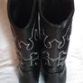 Ladies Cowboy Boots Size 6 Image 6