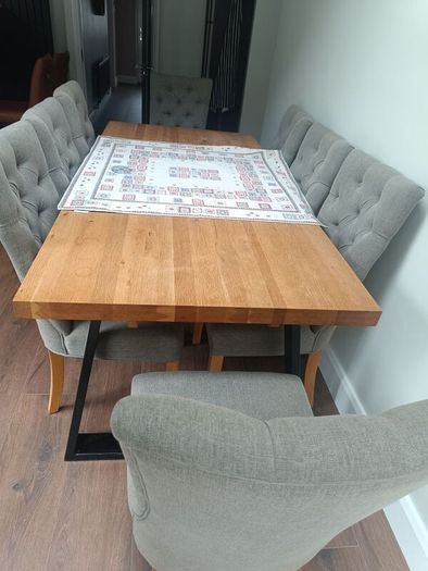 Grey dining room chairs