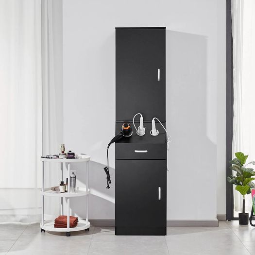 Salon Storage Cabinet Hair Stylist Station Set