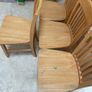 4 x Sturdy Wooden Kitchen Dining Chairs - Can Deliver Image 2