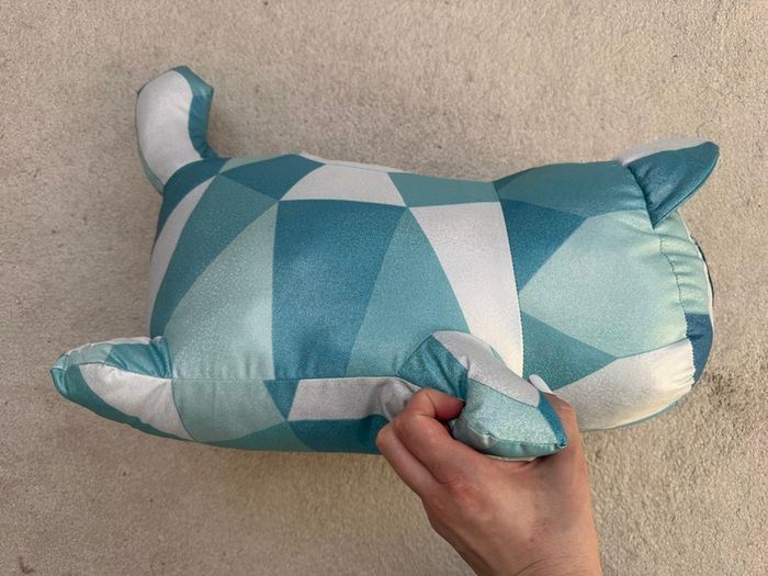 Aphmau Meemeows Blue Diamond Kitty Cats Soft Plush Large approx. 45cm. Used Please see photos