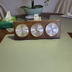 Barometer, hygrometer, thermometer