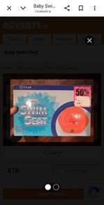 Baby swim seat