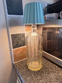 Beautiful lamp with vintage Mineral Waters Distributors soda syphon base