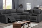 Brand New Leather Recliner Couches With Drop Down Cupholders Instock with  Free Home Delivery