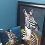 unique framed print with matching pillow cover Animal Zebra Gentleman Image 3