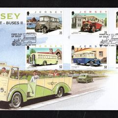 2008 Jersey Jersey Transport (3rd series). Coaches Commemorative Stamps First Day Cover (FDC)