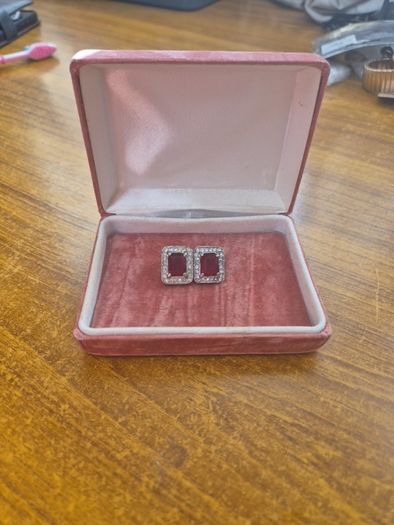 Vintage red earrings