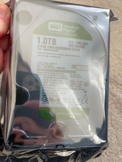 1.0TB Western Digital Internal Drive