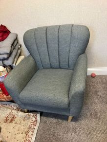 Grey single chair
