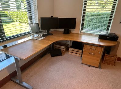 Large corner desk - Ikea Gallant