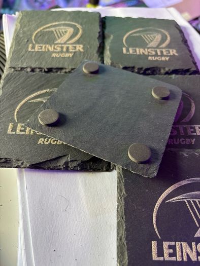 leinster rugby coaster set