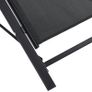 3 Pieces Patio Lounge Chair Set PE Rattan Wicker Beach Yard Garden Sunbathing Chair with Table, Black Image 7