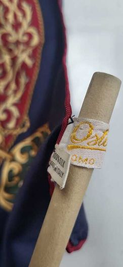 Vintage Ostinelli 100% Silk Made in Italy Equestrian Theme Scarf