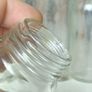 473 - Set of 6 Vintage Clear Glass Cork Screw Top Collectible Decorative Bottles Image 4