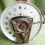 Vintage 1960s Fishing Reel: Silver  Mid-Century Decor Image 5