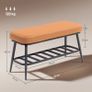 PU Leather Shoe Storage Bench Image 4