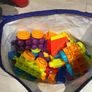 MEGA Bloks Building Blocks Build 'N Learn Table Blue and Red Image 6