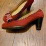 Burgundy- real suede shoes- uk7 Image 4