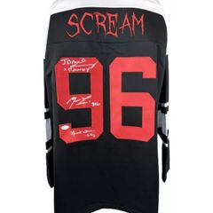 Scream Jersey Signed by Skeet Ulrich, Matthew Lillard & Jamie Kennedy With COA