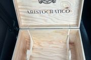 Wooden Wine Box holds 6 bottles