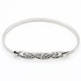 Vintage Sterling Silver Celtic Signed London Bangle 1967 Image 2