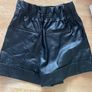 Zara Faux Leather Shorts Image 3