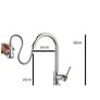 Kitchen Mixer Taps Chrome Swivel Pull Out Dual Spout Spray Head Image 4