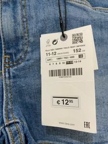 New Zara girls denim shorts
