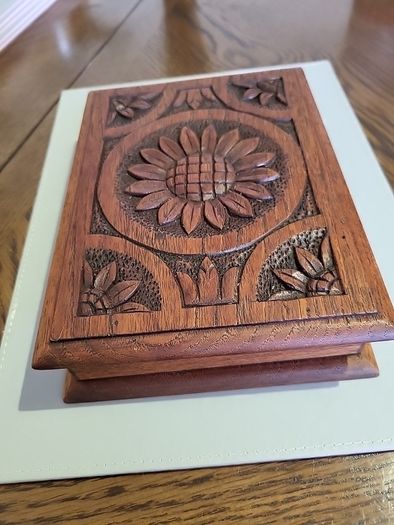 Antique carved box