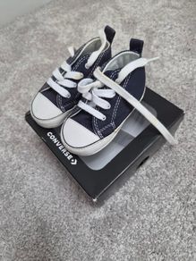 2 pairs of baby converse shoes